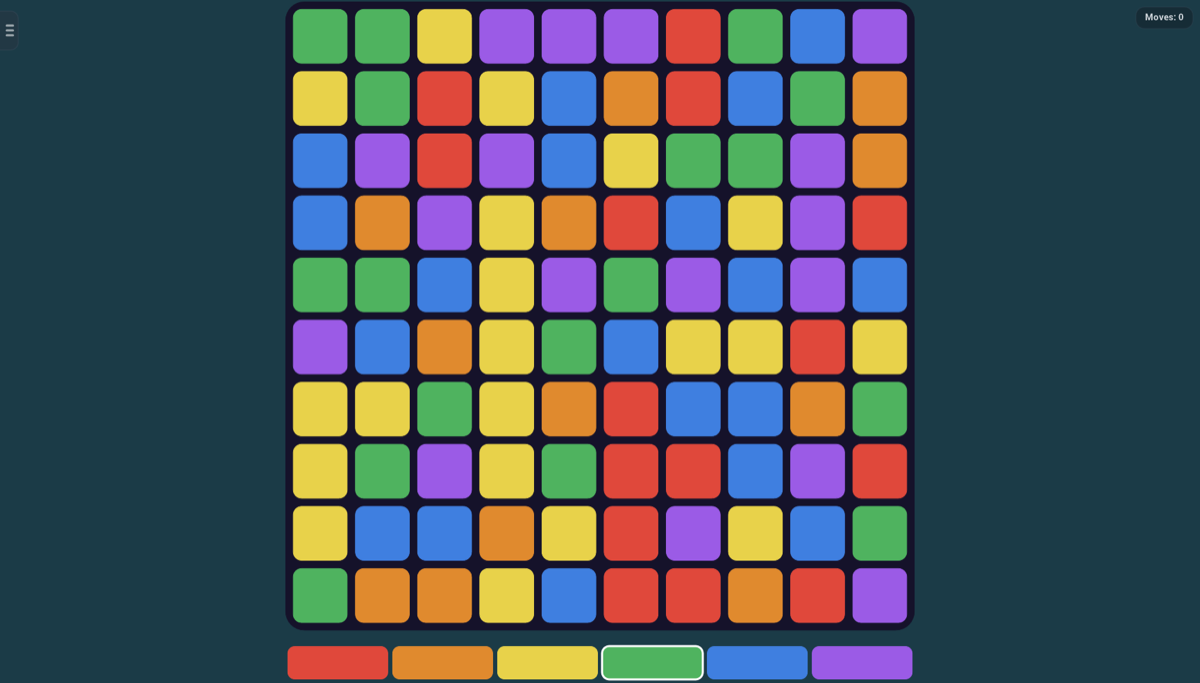 Flood puzzle game